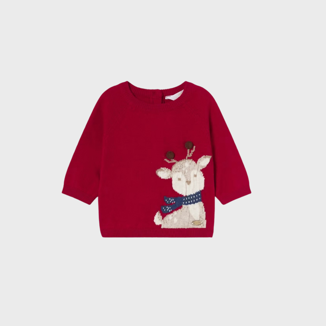 Maglione rosso neonato Mayoral