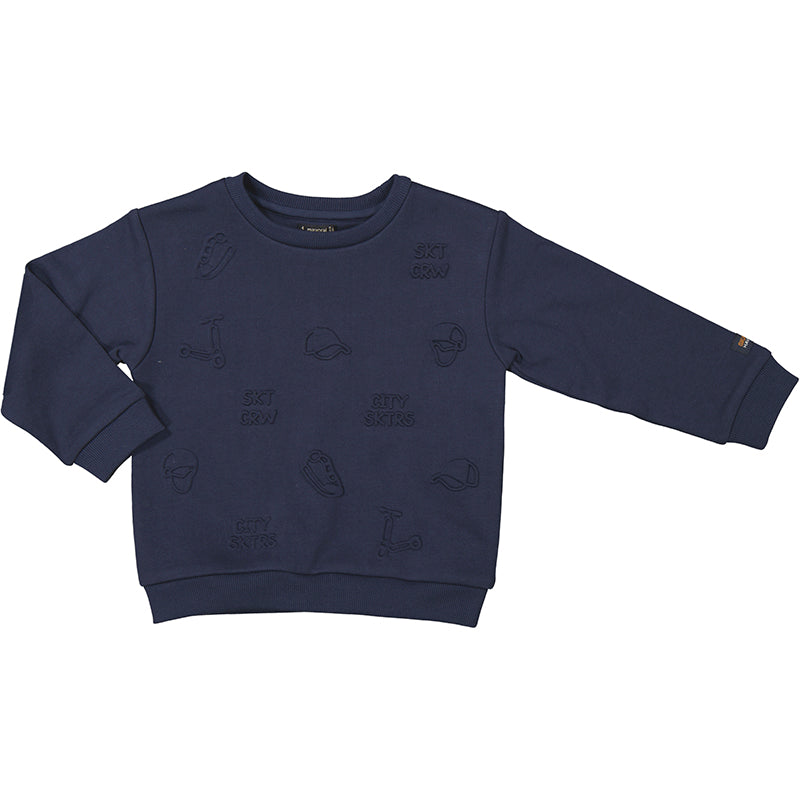Felpa tricot con cappuccio bambino
