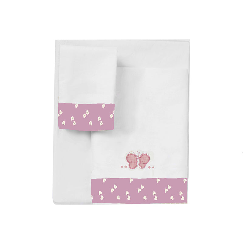 Set lenzuola culla neonata Hibiscus