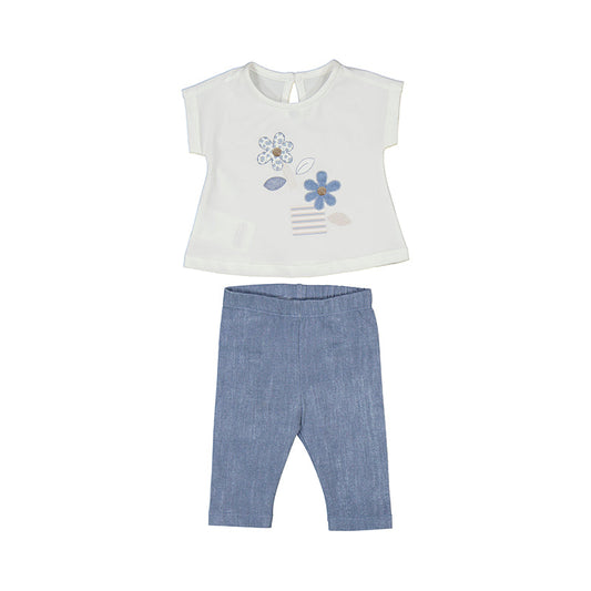 Completo leggings e maglietta neonata