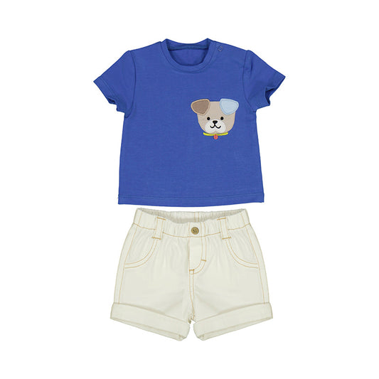 Completo pantalone corto neonato