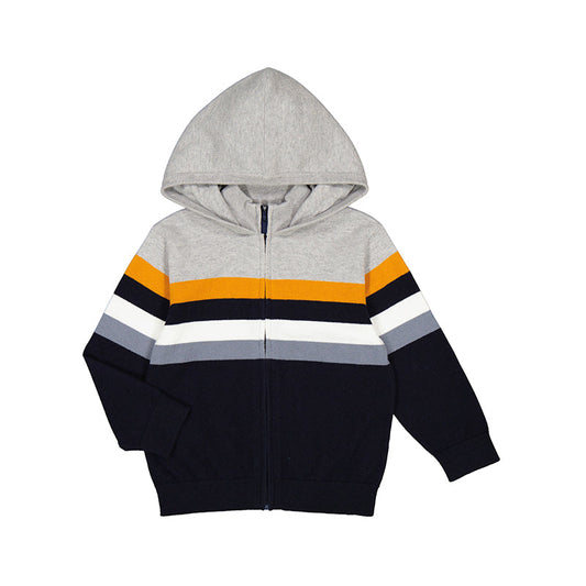 Felpa tricot con cappuccio bambino