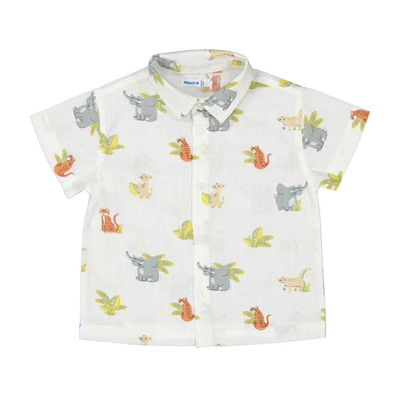 Camicia manica corta animali