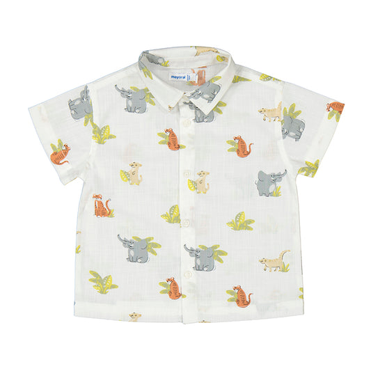 Camicia manica corta animali