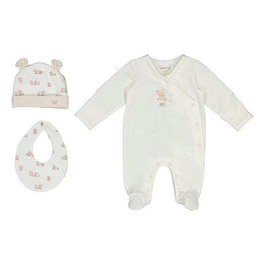 Set regalo 3 pezzi con pigiama neonato