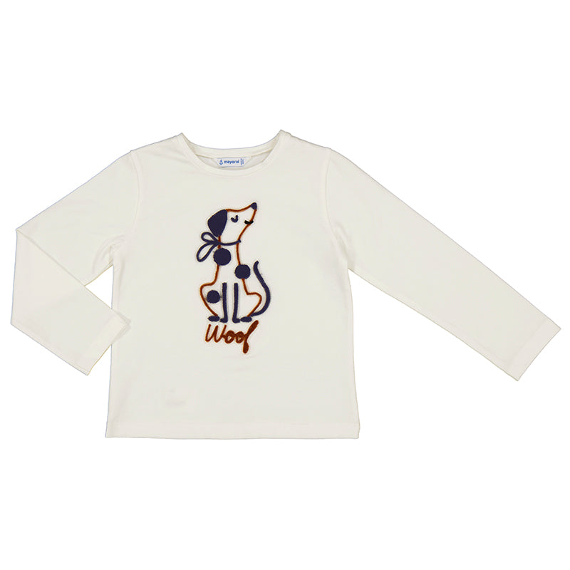 Maglia manica lunga bambina con elastico