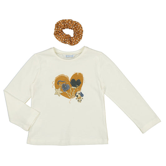 Maglia manica lunga bambina con elastico